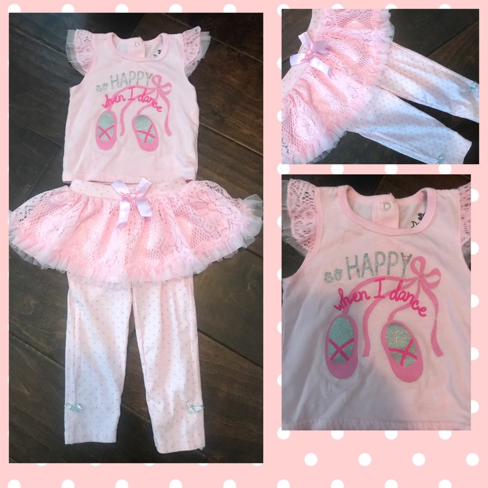 6 baby items for $15! Dance Set Size 18 Months